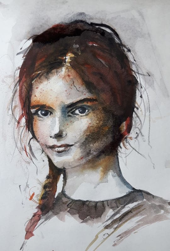 Mädl portrait sketch